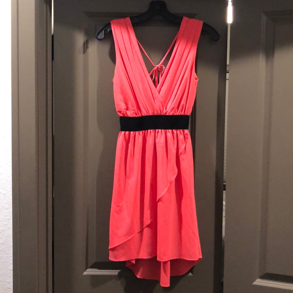 Coral/Pink Mini Dress